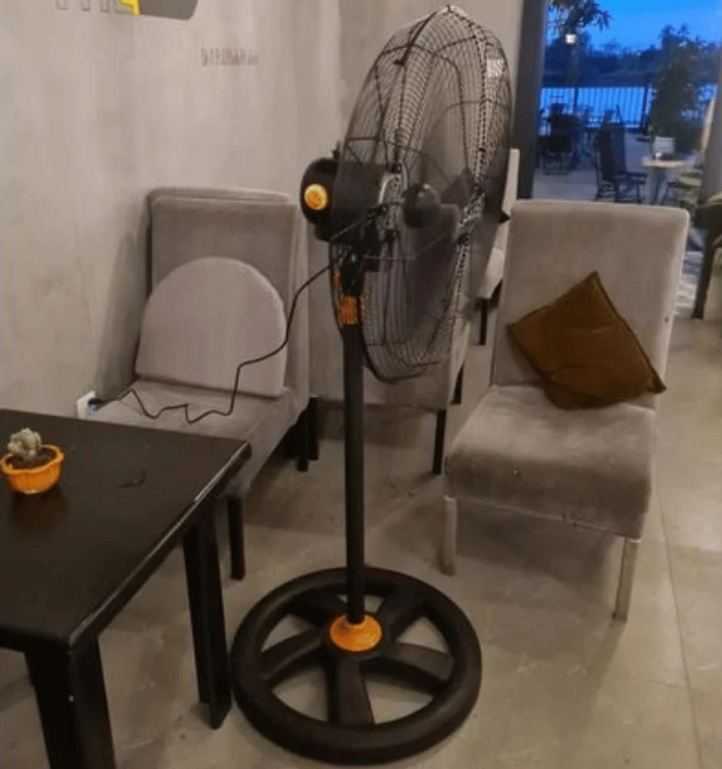 Quạt đứng công nghiệp ASIA D24001 - 120w - Nút vặn