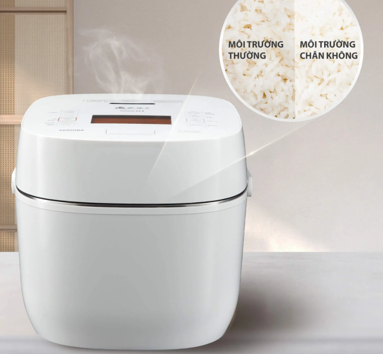 Nồi cơm áp suất cao tần Toshiba 1.8 lít RC-18VXWVN(W)