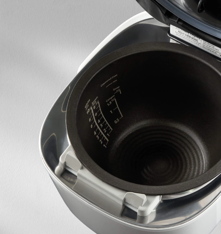 Nồi cơm áp suất cao tần Toshiba 1.8 lít RC-18VXWVN(W)