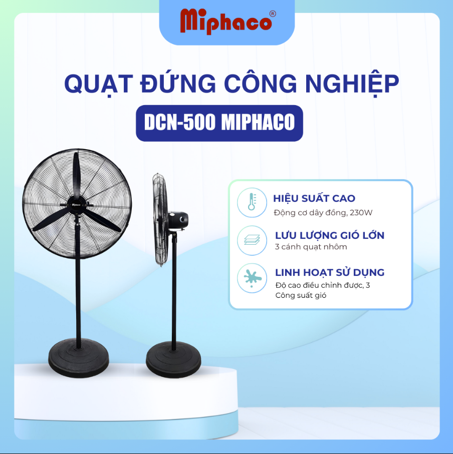 Quạt đứng công nghiệp Miphaco DCN-500 - 230W