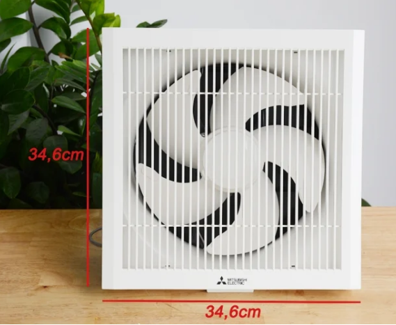 Quạt thông gió ốp tường Mitsubishi EX-25SKC7T - lỗ khoét 30cm - 25W