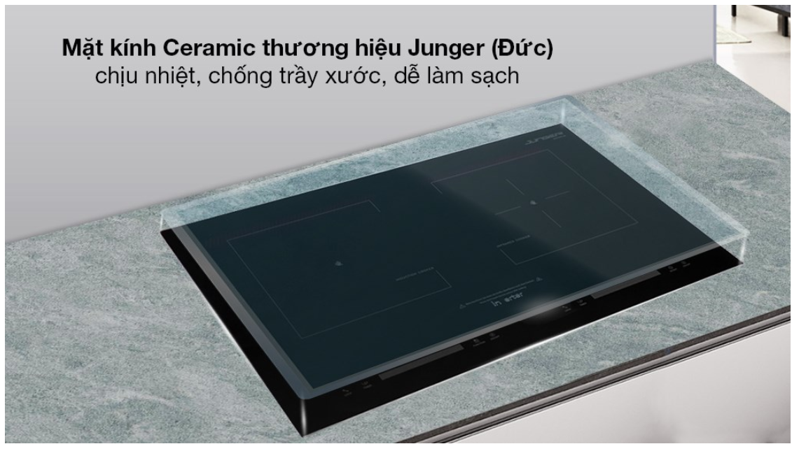 Bếp từ hồng ngoại đôi Junger SIS-66 - Xuất xứ Thái Lan - Miễn Phí giao hàng và lắp đặt Toàn Quốc