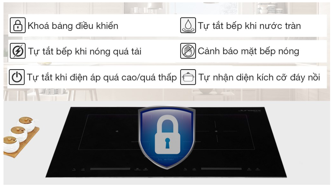 Bếp từ hồng ngoại đôi Junger SIS-66 - Xuất xứ Thái Lan - Miễn Phí giao hàng và lắp đặt Toàn Quốc