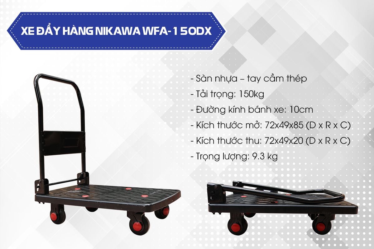 Xe đẩy hàng Nikawa WFA-150DX