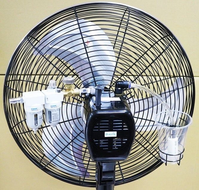 Quạt hơi khí nén treo tường công nghiệp Dasin KWPA 2050 - Sử dụng hơi khí nén