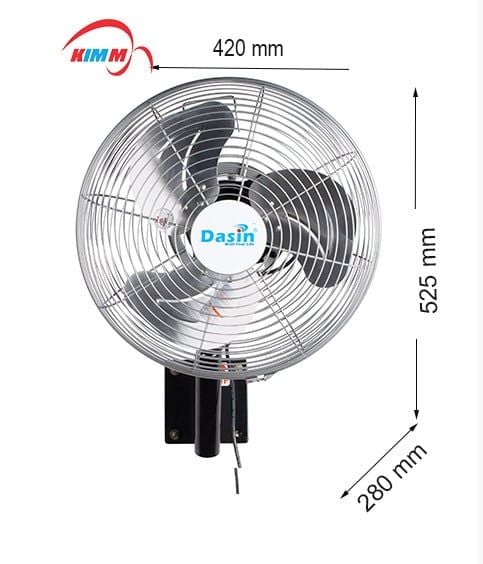 Quạt treo tường công nghiệp Dasin KWP-1435 - 65W - 35cm