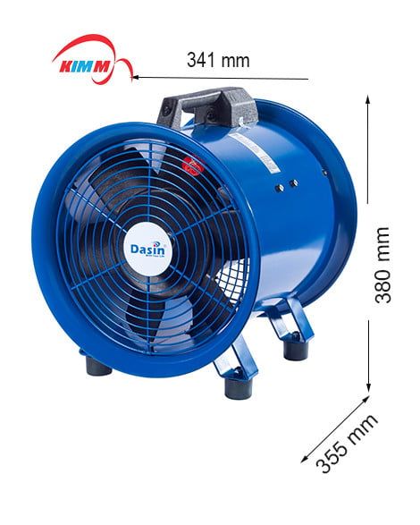 Quạt thông gió di động Dasin KIN-300 - 265w (220V/380V)