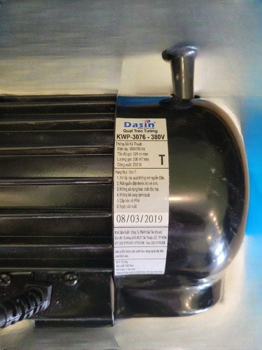 Đầu Motor Quạt treo Dasin - 335W - điện áp 380V- new100%