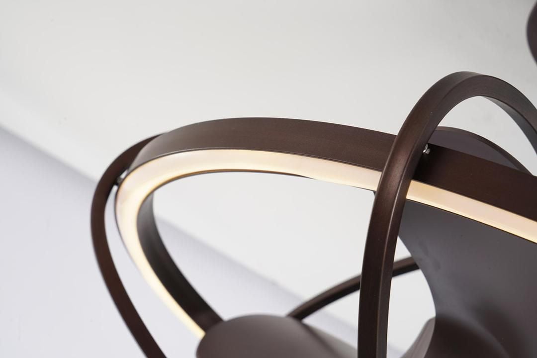 Quạt Trần đèn  NDT Otis-418 (Nâu cofee) - Sải cánh 55cm