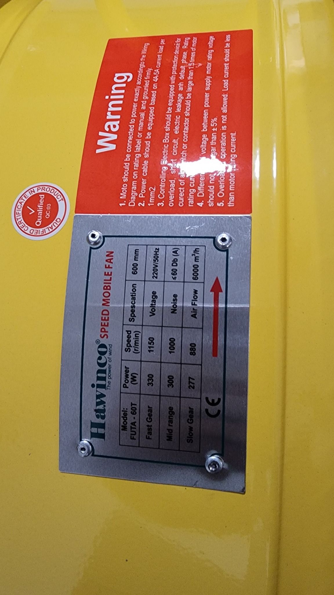 Quạt công nghiệp Hawinco HAC 60T /70T ( có bánh xe)