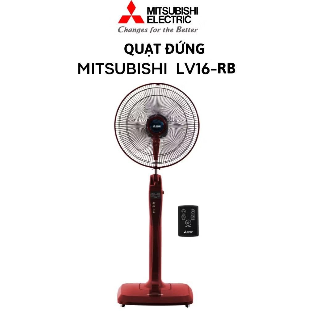 Quạt đứng Mitsubishi LV16-RB- Remote (Mode 2024)