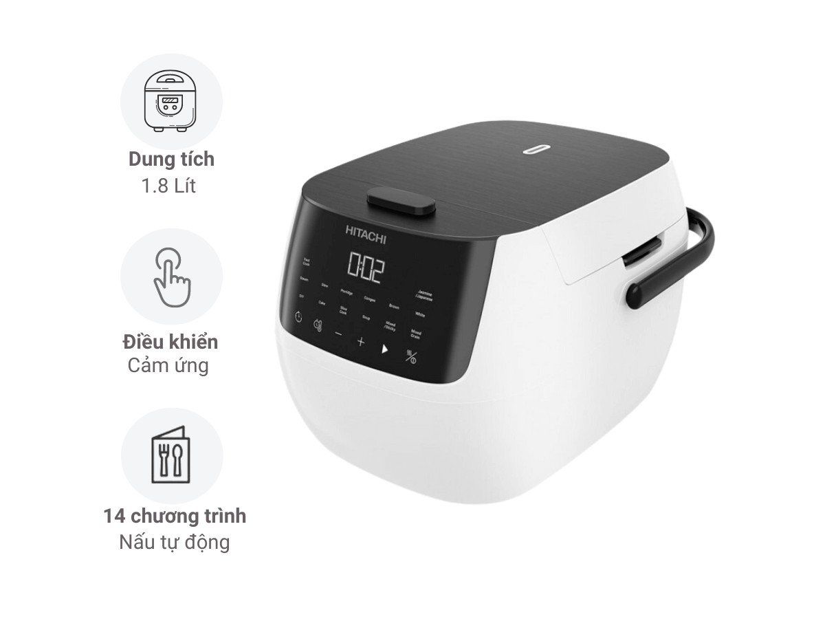 Nồi cơm điện tử Hitachi RZ-R18XN- 860W-1020W