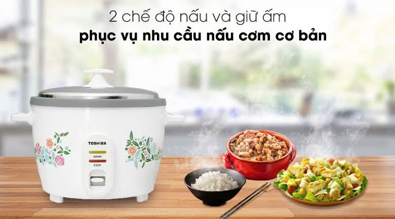 Nồi cơm nắp rời Toshiba 1.8 lít RC-18MH1PV(F)