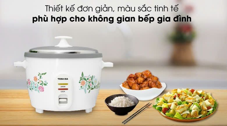 Nồi cơm nắp rời Toshiba 1.8 lít RC-18MH1PV(F)