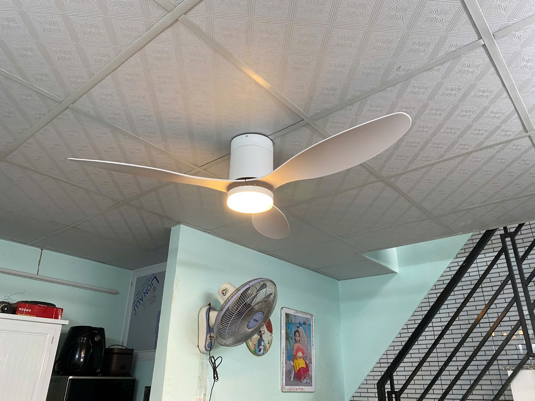 Quạt trần L896-WH/BR - 1320mm