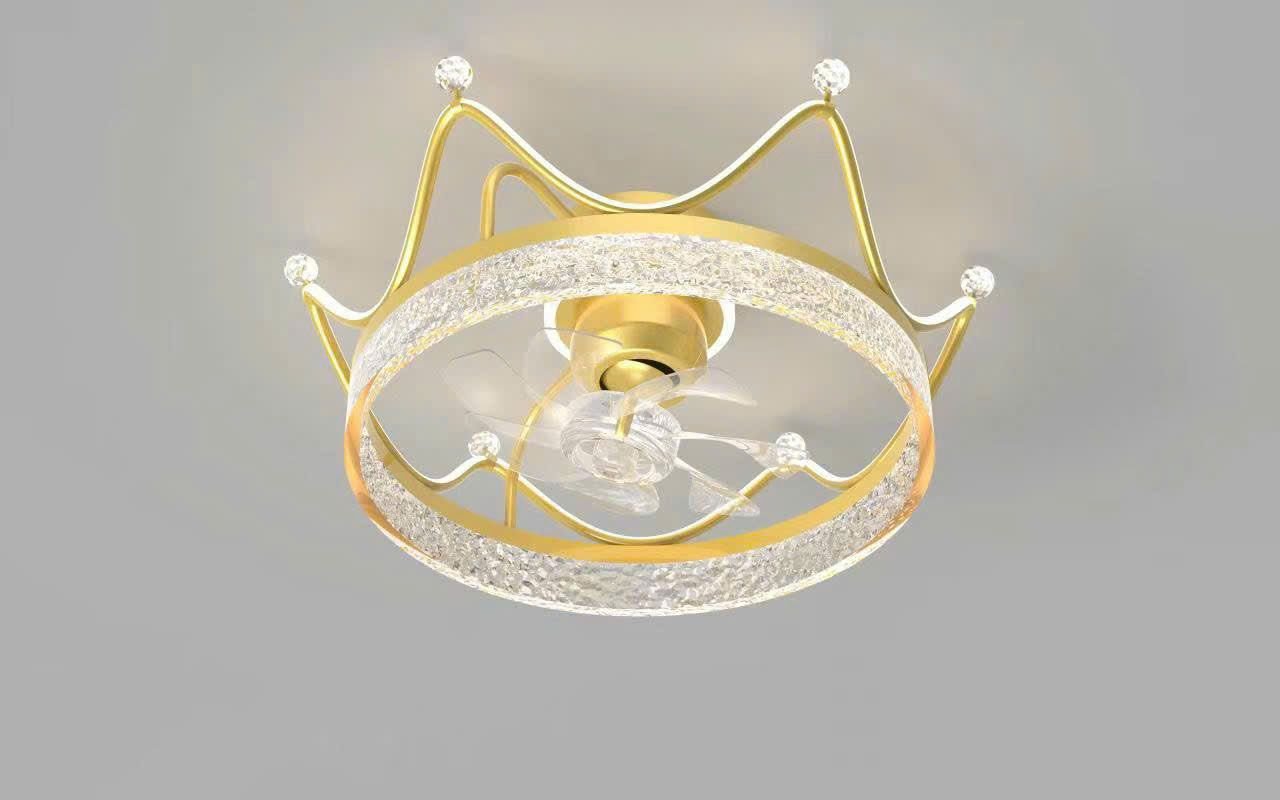 Quạt trần đèn ốp trần Thịnh Hoa W2310