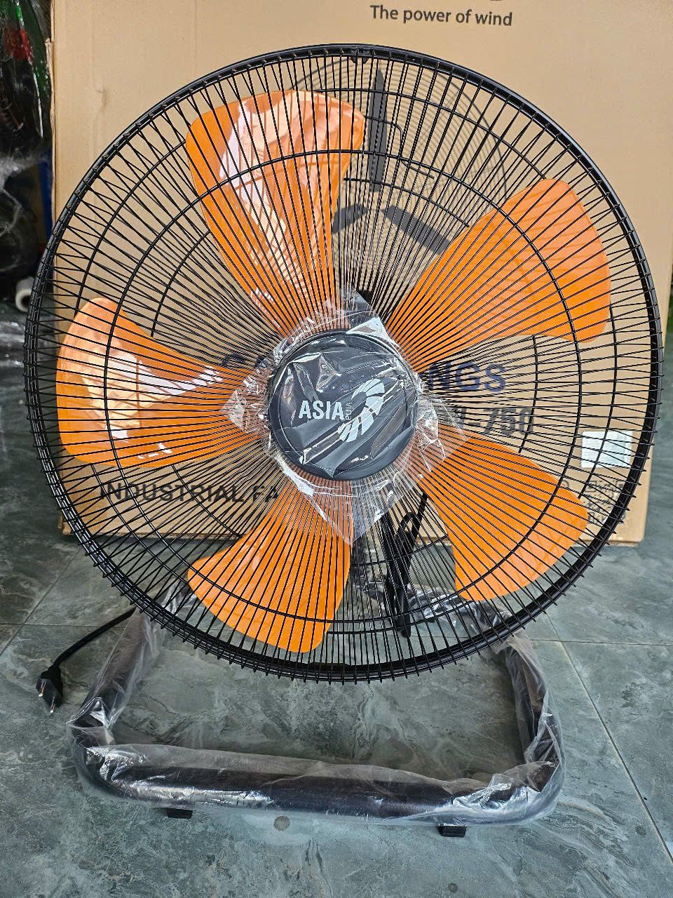 [Hỏa tốc] Quạt sàn Bán Công Nghiệp Asia VY586890 - Đen Cam - 45cm - 80W