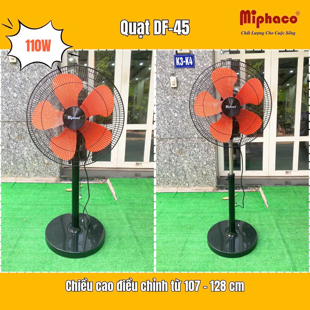 Quạt đứng bán công nghiệp Miphaco DF-45 - 110W