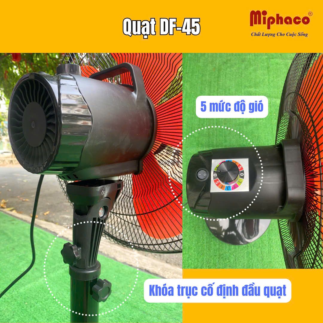 Quạt đứng bán công nghiệp Miphaco DF-45 - 110W