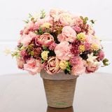 chậu cát trắng đan tròn