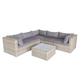 Sofa góc mây nhựa