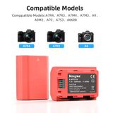  Combo Pin sạc FZ100 đỏ dung lượng cao 