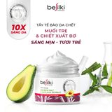  Tẩy tế bào chết body Besilki từ muối tre & chiết xuất bơ giúp da sáng mịn x10 lần, trẻ hóa da 200g 