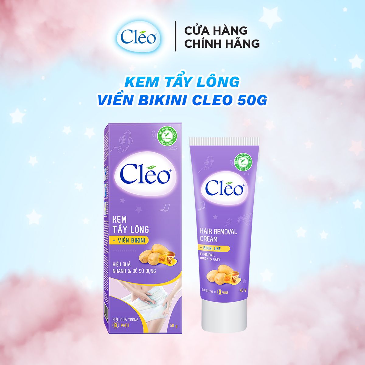  Kem tẩy lông Bikini Cléo 50g 