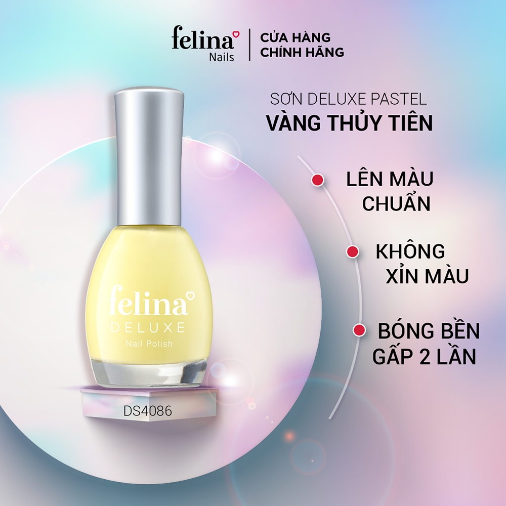  Sơn móng tay Felina Deluxe Màu Vàng Thủy Tiên - DS4086 