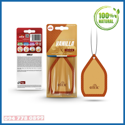 Giấy thơm treo Ô tô Elix Tulip – Hương Vanilla (Dịu nhẹ, ngọt ngào)