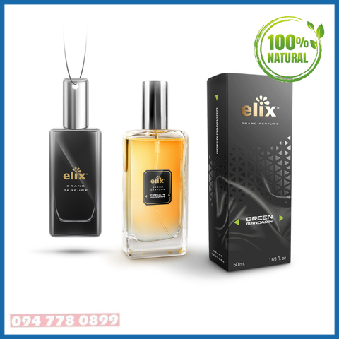 Nước hoa xịt ô tô Grand Perfume 50ml – Hương Green Mandarin (Quýt Xanh)