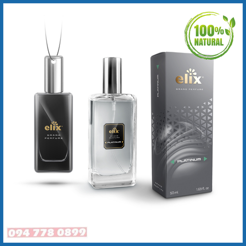 Nước hoa xịt ô tô Grand Perfume Elix 50ml – Hương Platinum (Sang trọng – Thơm mát)