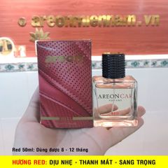 Nước hoa xe hơi cao cấp - Areon Car Perfume Red 50ml - Dịu Nhẹ & Tươi Mát