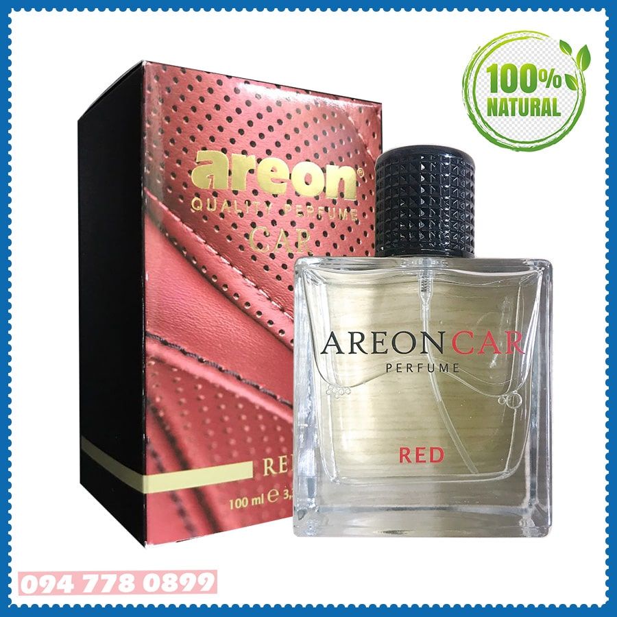 Nước hoa xe hơi cao cấp - Areon Car Perfume Red 100ml - Dịu Nhẹ & Tươi Mát