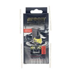 [ BÌNH THAY THẾ ] Nước hoa kẹp cửa gió Hương Silver - Areon Sport Lux Silver
