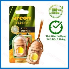 Tinh dầu treo ô tô Areon Yuzu Squash hương Quýt tây ( Dịu Nhẹ - Xả Stress )