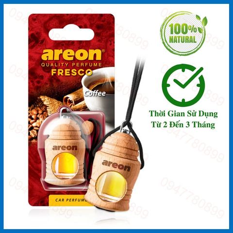 Tinh dầu treo ô tô Areon Presco Coffee hương Cà Phê (Dịu Nhẹ - Tỉnh Táo)