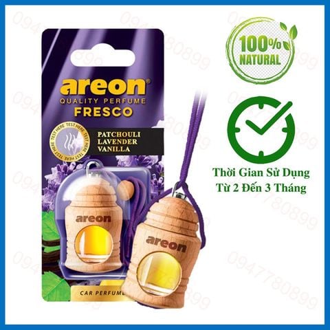 Tinh dầu treo ô tô Areon Presco Patchouli - Lavender - Vanilla ( Dịu Nhẹ - Bùi )