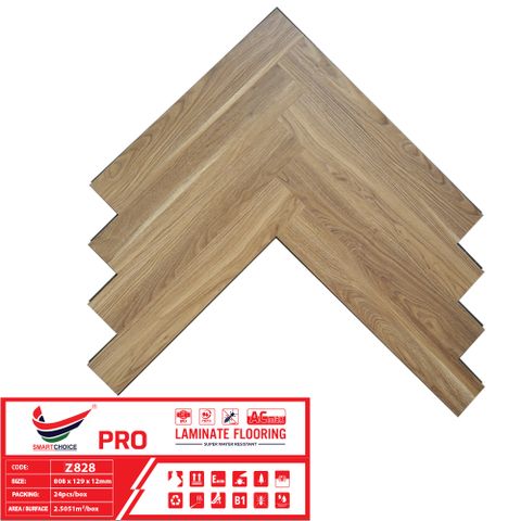 SÀN GỖ SMARTCHOICE PRO XƯƠNG CÁ Z828