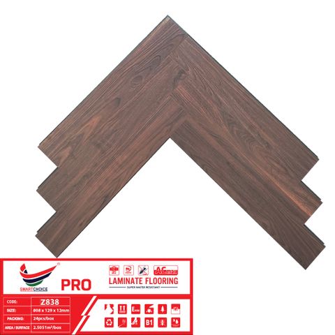 SÀN GỖ SMARTCHOICE PRO XƯƠNG CÁ Z838