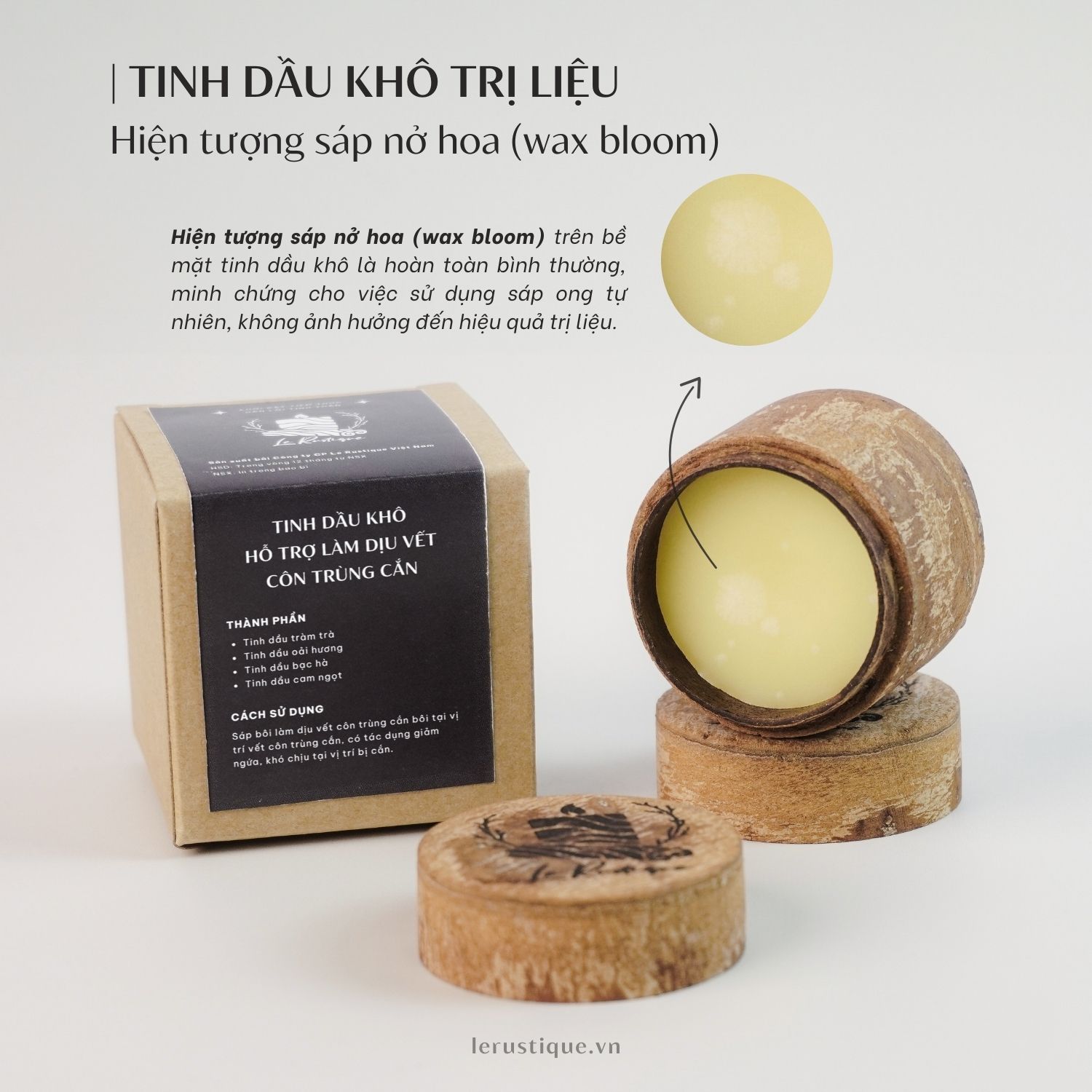  Tinh dầu khô hỗ trợ làm dịu vết côn trùng cắn 