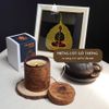  Lót Đế Gỗ Cho Nến Thơm - Gỗ Thông Tự Nhiên 