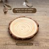  Lót Đế Gỗ Cho Nến Thơm - Gỗ Thông Tự Nhiên 