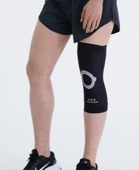 BÓ GỐI THỂ THAO WAVEWEAR KNEE STABILITY TAPE COMPRESSION SLEEVE K2 (DARK GREY) - K2 1ea