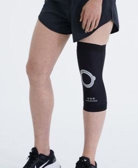 BÓ GỐI THỂ THAO WAVEWEAR KNEE STABILITY TAPE COMPRESSION SLEEVE K2 (DARK GREY) - K2 1ea
