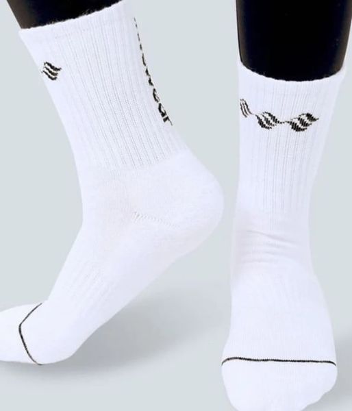 TẤT VỚ THỂ THAO ( CÓ COTTON) MÀU TRẮNG WAVEWEAR ATHLETIC SOCKS (WHITE) - SOK(W) - SOKB