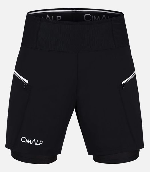 Quần short ngắn thể thao 2 lớp Nam CIMALP AOSTE 2 H - CA.H623390.NOI