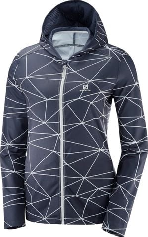 ÁO KHOÁC JACKET SALOMON thun lạnh chống nắng thể thao nữ Salomon COMET HOODIE W L37972200 (Tím) - L40083600 (xám)