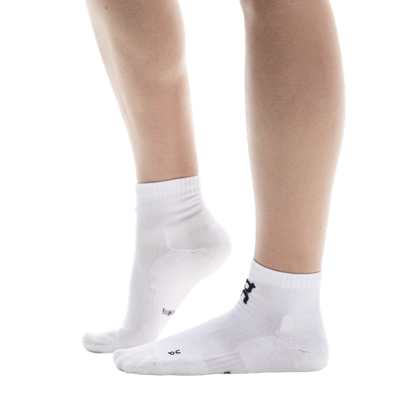vớ thể thao cotton cao cấp Core Run Sock Mid 2P White (2 đôi) - 2UF10070069