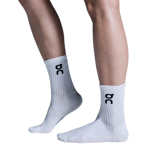 vớ thể thao cotton cao cấp ON LOGO SOCK HIGH 3P WHITE (03 đôi) - 2UF10310069